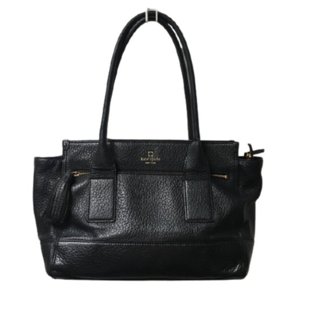 Kate Spade Harmony Black Leather Tassel Shoulder Bag